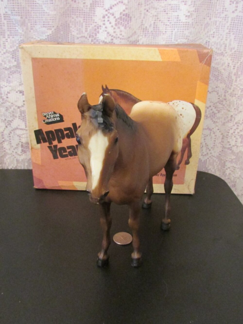 Breyer Vintage Sandy Bay Appaloosa Quarter Horse Yearling #103 1971-1988 w/box - Picture 12 of 16